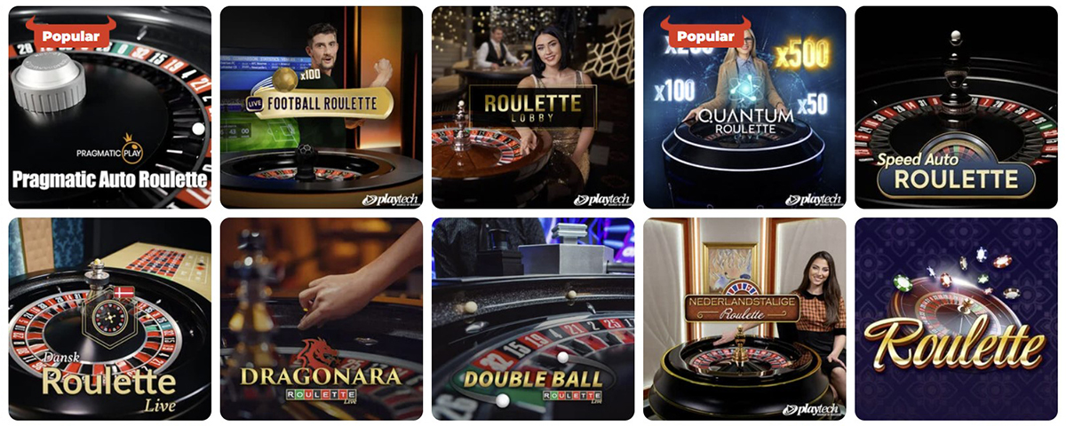 PlayToro Roulette, Blackjack & Andre Bordspil